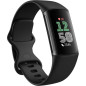 Fitbit Charge 6 Tracker Fitness avec Apps Google, GPS, Fréquence Cardiaque, 6 Mois Premium, Noir Obsidienne Fitbit Charge 6 Tracker Fitness avec Apps Google, GPS, Fréquence Cardiaque, 6 Mois Premium, Noir Obsidienne