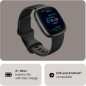 Fitbit Versa 4 Montre Connectée Fitness GPS, Cardio 24/7, Suivi Sommeil, 40+ Modes Sport, Noir Fitbit Versa 4 Montre Connectée Fitness GPS, Cardio 24/7, Suivi Sommeil, 40+ Modes Sport, Noir