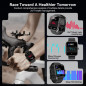 Smart Watch with Alexa, 1.83 HD Touchscreen, Bluetooth Calling, Fitness & Sleep Tracking, 120+ Sports, IP68, Heart Rate - Bl Smart Watch with Alexa, 1.83 HD Touchscreen, Bluetooth Calling, Fitness & Sleep Tracking, 120+ Sports, IP68, Heart Rate - Bl