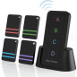 Pack de 4 Localisateurs de Clés & Télécommande, Signal Sonore 80dB, Portée 120ft, Traqueur Collable Pack de 4 Localisateurs de Clés & Télécommande, Signal Sonore 80dB, Portée 120ft, Traqueur Collable