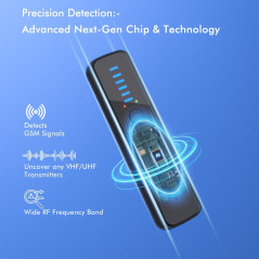AI-Powered Hidden Camera & GPS Detector - Portable RF Signal Scanner