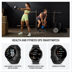 Garmin Venu 4 45mm Montre Connectée GPS Santé & Fitness Écran Coloré Lampe Intégrée 12 Jours Autonomie