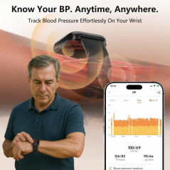 MorePro Smart Fitness Tracker: 24/7 Heart Rate, BP, Sleep & Call Features