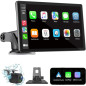 Écran Carplay sans fil 7 HD tactile portable avec Apple CarPlay, Android Auto, Bluetooth et GPS Écran Carplay sans fil 7 HD tactile portable avec Apple CarPlay, Android Auto, Bluetooth et GPS