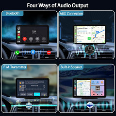7 Wireless CarPlay Touchscreen Stereo with Android Auto & GPS Navigation