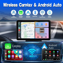 Écran Carplay Sans Fil 7 HD Portable pour Voiture