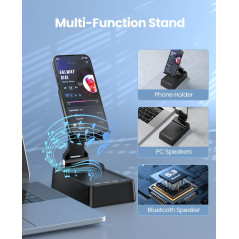 Support Téléphone Bluetooth Haut-Parleur HD Cadeau Homme Femme