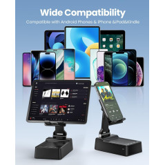Bluetooth Phone Stand Speaker – Cool Gift for Men & Women, iPhone/Android Compatible