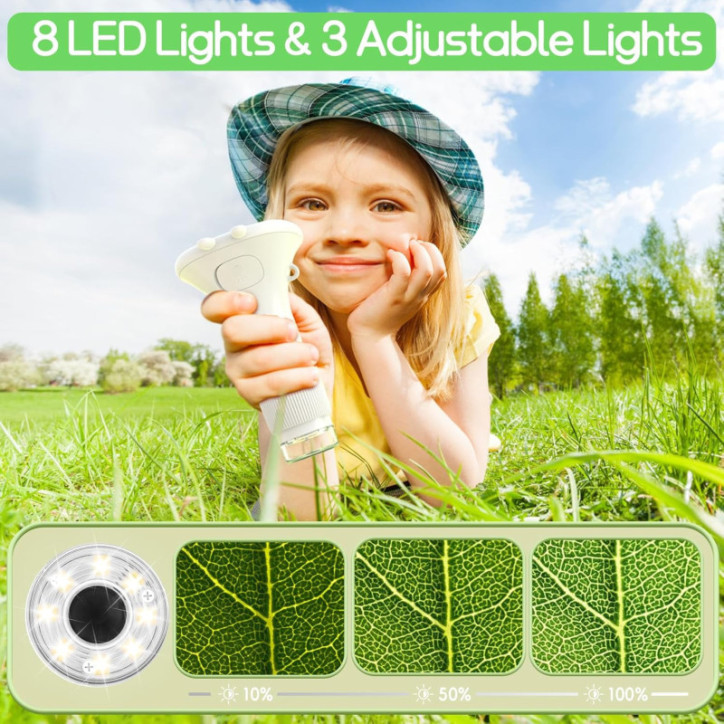 Portable Handheld Digital Microscope for Kids - Educational Science Toy Gift for Ages 3-11 Portable Handheld Digital Microscope for Kids - Educational Science Toy Gift for Ages 3-11