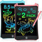 cimetech 8.5 LCD Writing Tablet 2-Pack for Kids, Travel Drawing Pad & Coloring Book, Gifts for Ages 3-8