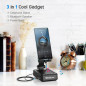 TechGlow Foldable Cellphone Stand with Bluetooth Speaker & Power Bank, 360° Rotatable, Perfect Gift for All TechGlow Foldable Cellphone Stand with Bluetooth Speaker & Power Bank, 360° Rotatable, Perfect Gift for All