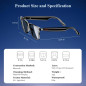 Blackview Smart Glasses 5.3 Bluetooth Sunglasses with Open Ear Speaker & Voice Assistant, Blue Light Blocking Blackview Smart Glasses 5.3 Bluetooth Sunglasses with Open Ear Speaker & Voice Assistant, Blue Light Blocking