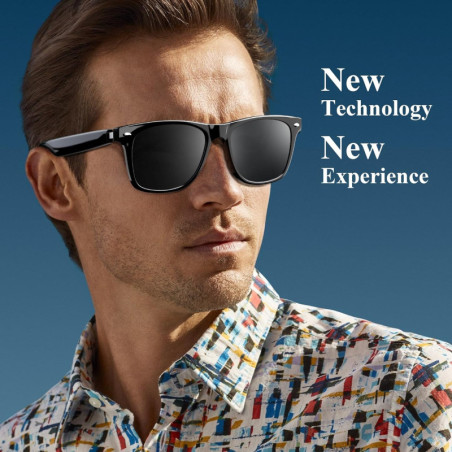 Blackview 5.3 Bluetooth Smart Glasses with Open Ear Speaker & Blue Light Blocking