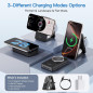 Station de Charge Sans Fil Rapide 3-en-1 Magnétique 2025 pour iPhone 12-17, Apple Watch & AirPods