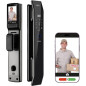 Smart WiFi Door Lock with 3D Face Recognition, Fingerprint, Video Doorbell & Keyless Entry Options