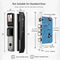 Serrure de porte WiFi intelligente avec reconnaissance faciale 3D, empreinte, sonnette vidéo et interphone Serrure de porte WiFi intelligente avec reconnaissance faciale 3D, empreinte, sonnette vidéo et interphone
