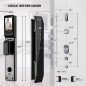 Smart WiFi Door Lock with 3D Face Recognition, Fingerprint, Video Doorbell & Keyless Entry Options