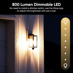 Caméra WYZE Bulb 2K HD Extérieure, Vision Nocturne Couleur