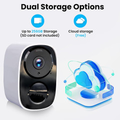 2025 Upgraded 2K Wireless Outdoor Security Camera - AI Motion & 6-Month Battery