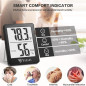 DOQAUS Digital Hygrometer & Thermometer, Fast Refresh Humidity & Temperature Monitor for Home & Office (Black) DOQAUS Digital Hygrometer & Thermometer, Fast Refresh Humidity & Temperature Monitor for Home & Office (Black)
