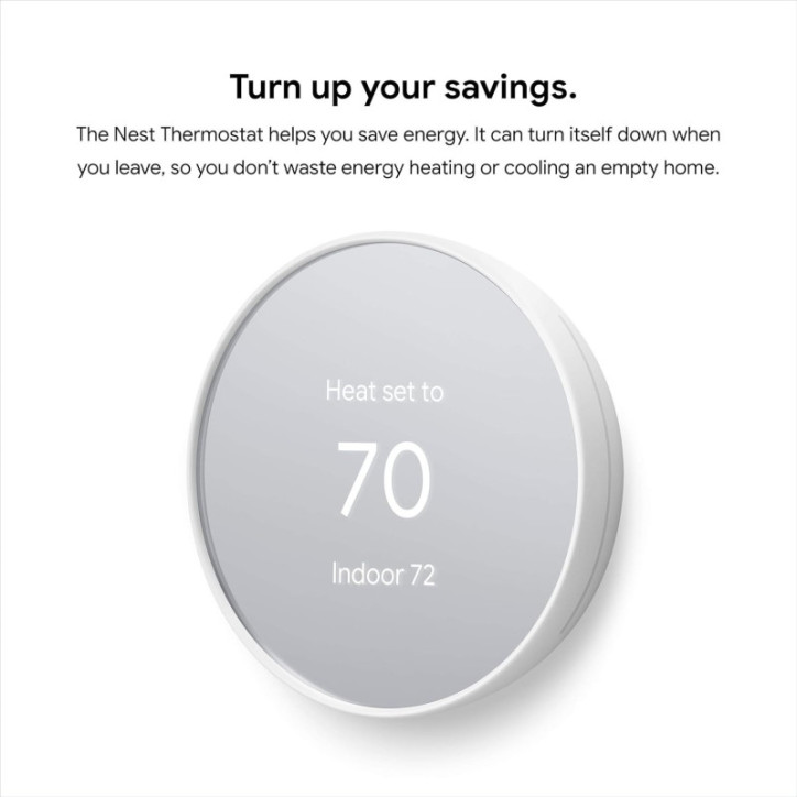 Google Nest Thermostat Snow - Thermostat Intelligent Programmable Wifi pour Maison Google Nest Thermostat Snow - Thermostat Intelligent Programmable Wifi pour Maison