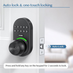 Yamiry Keypad Smart Door Knob Lock – Keyless Digital Front Door Handle