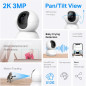 Caméra de Sécurité TP-Link Tapo 2K Pan/Tilt, Audio Bidirectionnel, Détection Mouvements, Vision Nocturne, 2-Pack Caméra de Sécurité TP-Link Tapo 2K Pan/Tilt, Audio Bidirectionnel, Détection Mouvements, Vision Nocturne, 2-Pack