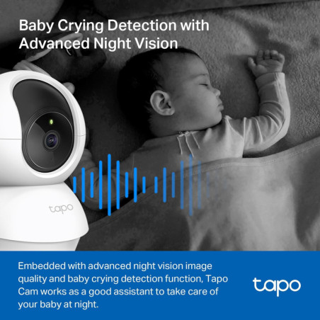 Caméra Sécurité TP-Link Tapo 2K Pan/Tilt 2-Pack - Bébé & Animal