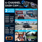 IIWEY N5 Dash Cam 4 Canaux 360°, 1080P Avant/Arrière Intérieur, Vision Nocturne 8 IR, WiFi 5G, Carte 128GB offerte IIWEY N5 Dash Cam 4 Canaux 360°, 1080P Avant/Arrière Intérieur, Vision Nocturne 8 IR, WiFi 5G, Carte 128GB offerte