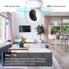 Caméra Sécurité TP-Link Tapo C200 1080P avec Audio & Nuit