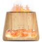 SALKING 2-in-1 Ultrasonic Essential Oil Diffuser & Himalayan Salt Lamp, 150ml Cool Mist Humidifier, Auto Off