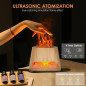 SALKING 2-in-1 Ultrasonic Essential Oil Diffuser & Himalayan Salt Lamp, 150ml Cool Mist Humidifier, Auto Off