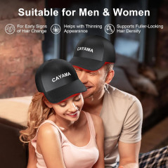 CAYAMA Casque Thérapie Lumière Rouge – 510 LEDs pour Cheveux