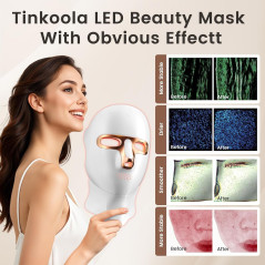Red Light Therapy Mask for Face & Neck | USB-C LED Infrared Mask
