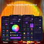 Sunset Lamp Projection with 21 Colors, 180° Rotation, Push Button & APP Control for Party & Bedroom Decor Sunset Lamp Projection with 21 Colors, 180° Rotation, Push Button & APP Control for Party & Bedroom Decor