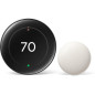 Thermostat Google Nest Learning 4ème Gén + Capteur Température Nest 2ème Gén - Obsidian Thermostat Google Nest Learning 4ème Gén + Capteur Température Nest 2ème Gén - Obsidian