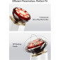 INIA 3-in-1 Red Light Therapy Device for Face & Neck - Puffiness Reduction & Skin Firming (White)