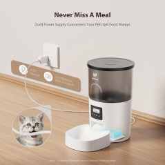 Distributeur Automatique Croquettes Chat IMIPAW 3L Programmable