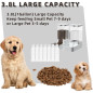 Distributeur automatique de nourriture et d'eau Gravity 3,8L pour chiens et chats, grande capacité Distributeur automatique de nourriture et d'eau Gravity 3,8L pour chiens et chats, grande capacité