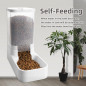 Gravity Pet Feeder & Water Dispenser Set, 3.8L Automatic Dog & Cat Feeder with Large Capacity Gravity Pet Feeder & Water Dispenser Set, 3.8L Automatic Dog & Cat Feeder with Large Capacity
