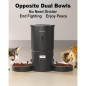 Distributeur Automatique Double pour Chats, 6 Repas/Jour, 4,2L, Enregistreur Vocal, Minuteur Flexible (Noir) Distributeur Automatique Double pour Chats, 6 Repas/Jour, 4,2L, Enregistreur Vocal, Minuteur Flexible (Noir)