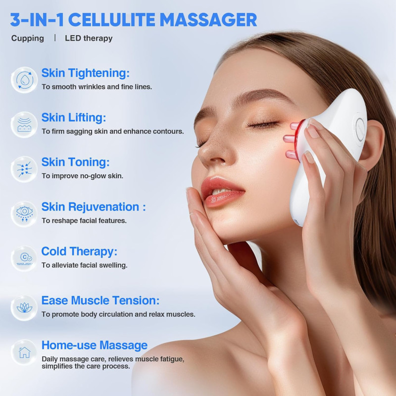 Appareil Anti-Cellulite 3-en-1 pour Corps - Massage & Sculpté
