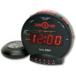 Réveil Sonic Bomb double alarme très forte avec vibreur, noir, pour gros dormeurs, batterie de secours Réveil Sonic Bomb double alarme très forte avec vibreur, noir, pour gros dormeurs, batterie de secours