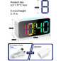 Cadmos Super Loud Digital Alarm Clock for Heavy Sleepers with 7-Color Night Light, Adjustable Volume, USB Charger (White+RGB) Cadmos Super Loud Digital Alarm Clock for Heavy Sleepers with 7-Color Night Light, Adjustable Volume, USB Charger (White+RGB)