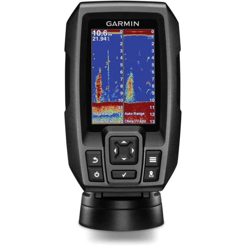 Garmin Striker 4 GPS Fishfinder with Transducer 3.5 CHIRP Display