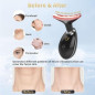 Appareil de Beauté Visage Multifonction avec Vibration et LED 7 Couleurs pour Soins à Domicile Appareil de Beauté Visage Multifonction avec Vibration et LED 7 Couleurs pour Soins à Domicile
