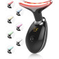 Multifunctional Facial Beauty Device with Vibration, 7-Color LED Light Therapy for Face & Neck at Home