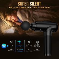 Deep Tissue Massage Gun - Handheld Electric Muscle Massager, 30 Speeds