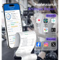Balance connectée GE 8 électrodes Bluetooth, analyse complète du corps, 27 mesures, précision 400 lbs Balance connectée GE 8 électrodes Bluetooth, analyse complète du corps, 27 mesures, précision 400 lbs