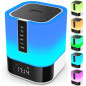 Enceinte Bluetooth Lampe de Nuit 5 en 1, Toucher, Multicolore, Réveil, Cadeau Idéal 10-14 ans Enceinte Bluetooth Lampe de Nuit 5 en 1, Toucher, Multicolore, Réveil, Cadeau Idéal 10-14 ans